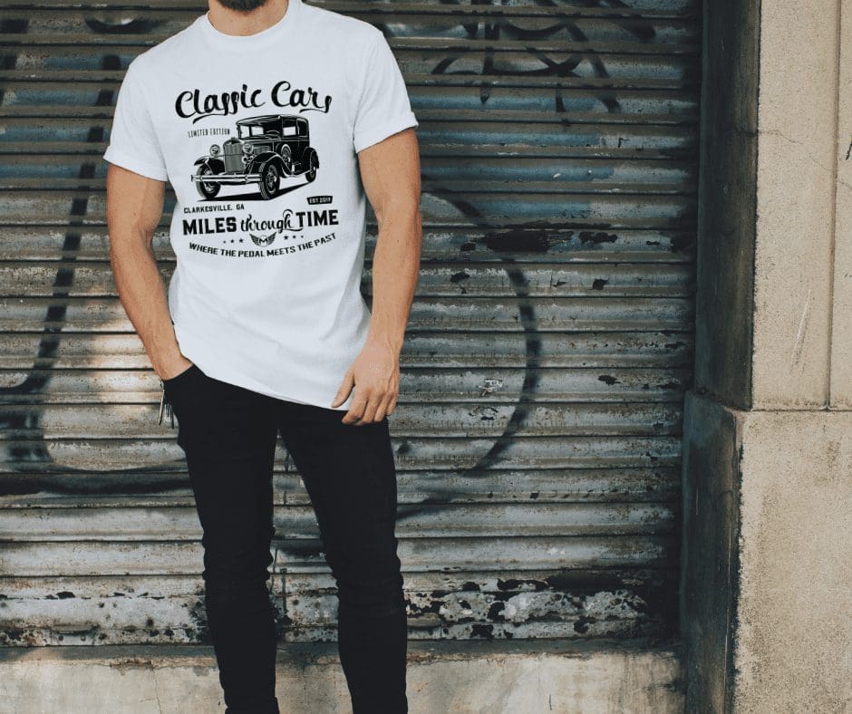model a t shirt