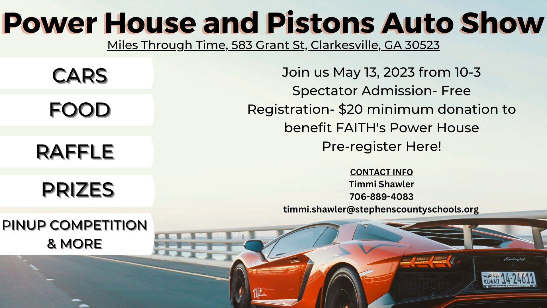 House & Pistons Auto Show Miles Automotive Museum